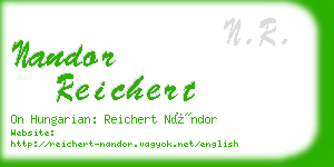 nandor reichert business card